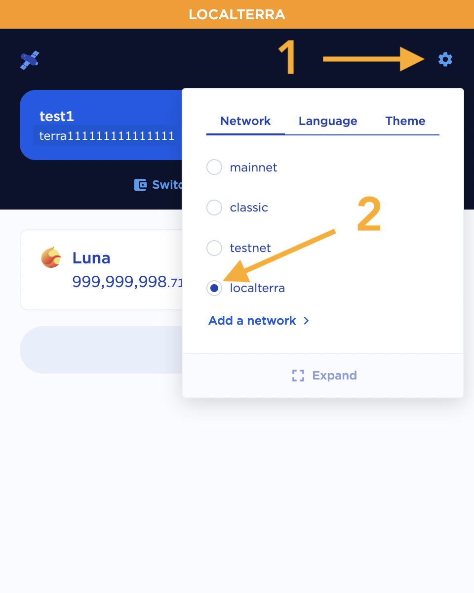 Switch to LocalTerra